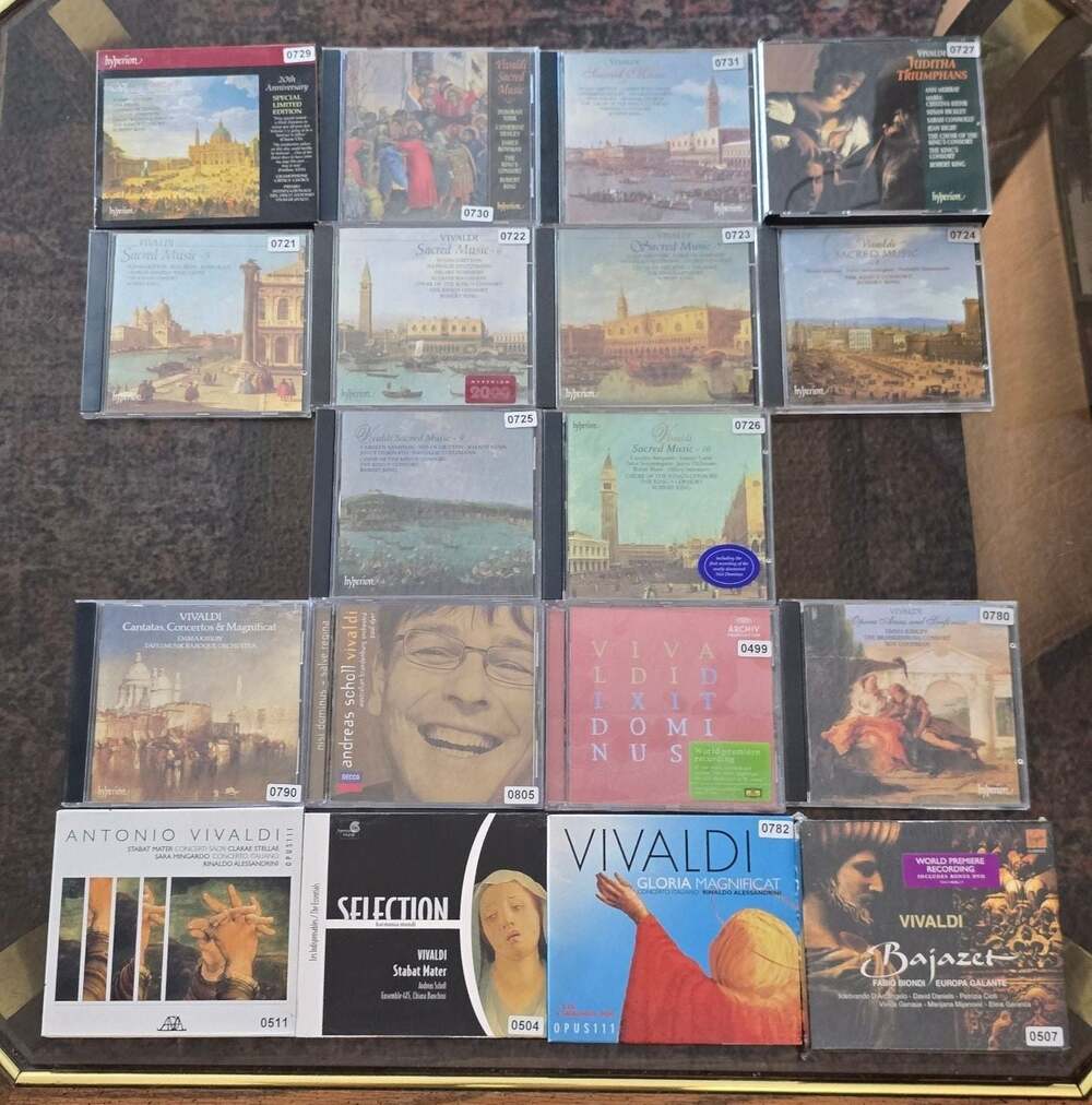 Vivaldi Sacred & Vocal Music 18 CD Lot Kings Consort Stabat Mater Gloria Juditha